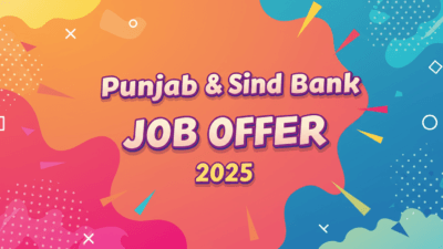 Punjab and Sind Bank Recruitment 2025 | Jobs in Assam and India