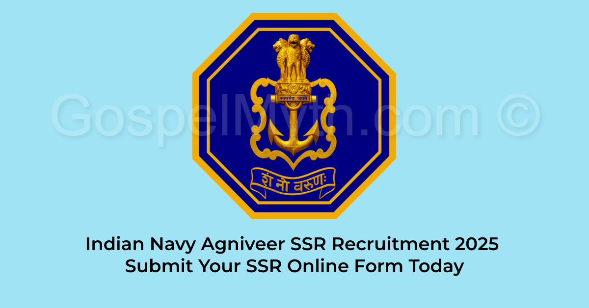 Indian Navy Agniveer SSR Recruitment 2025: Submit Your SSR Online Form Today 1 Indian Navy Agniveer SSR Recruitment 2025 | Jobs in Assam and India